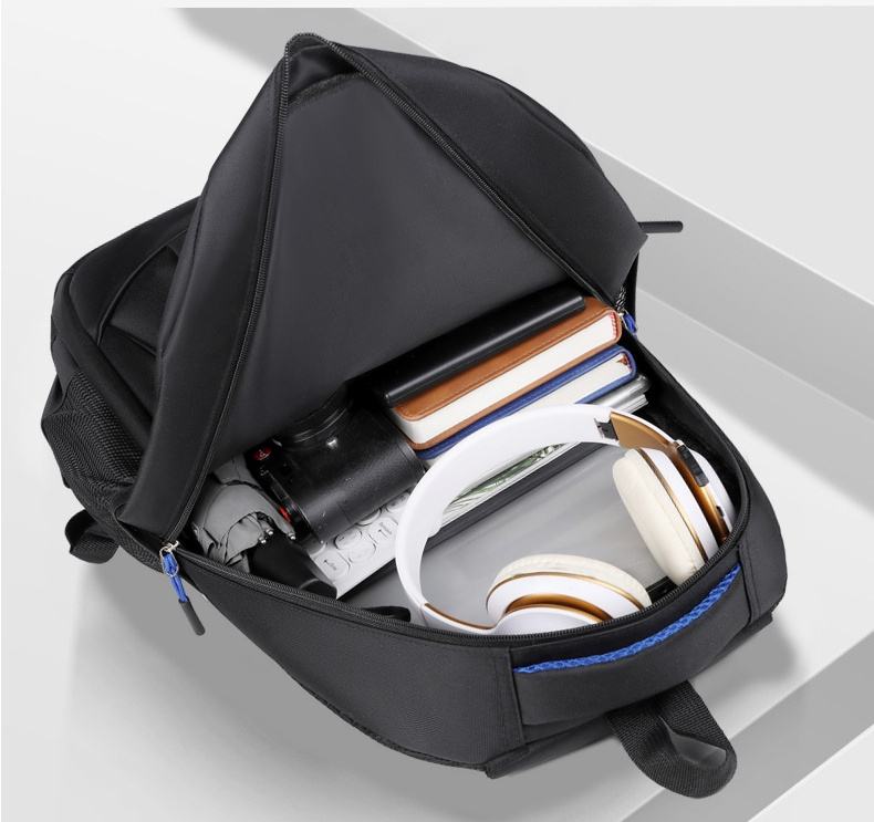 A large-capacity waterproof laptop backpack for business trips