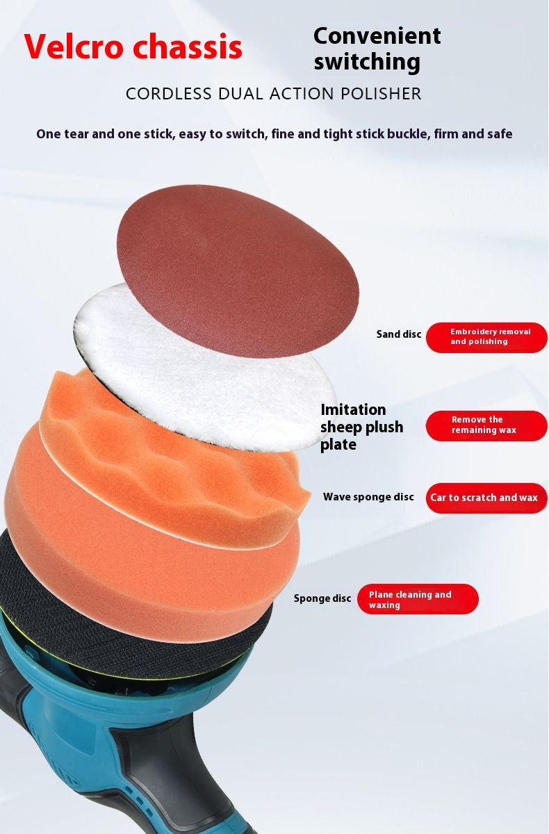 Wireless polishing and waxing machine