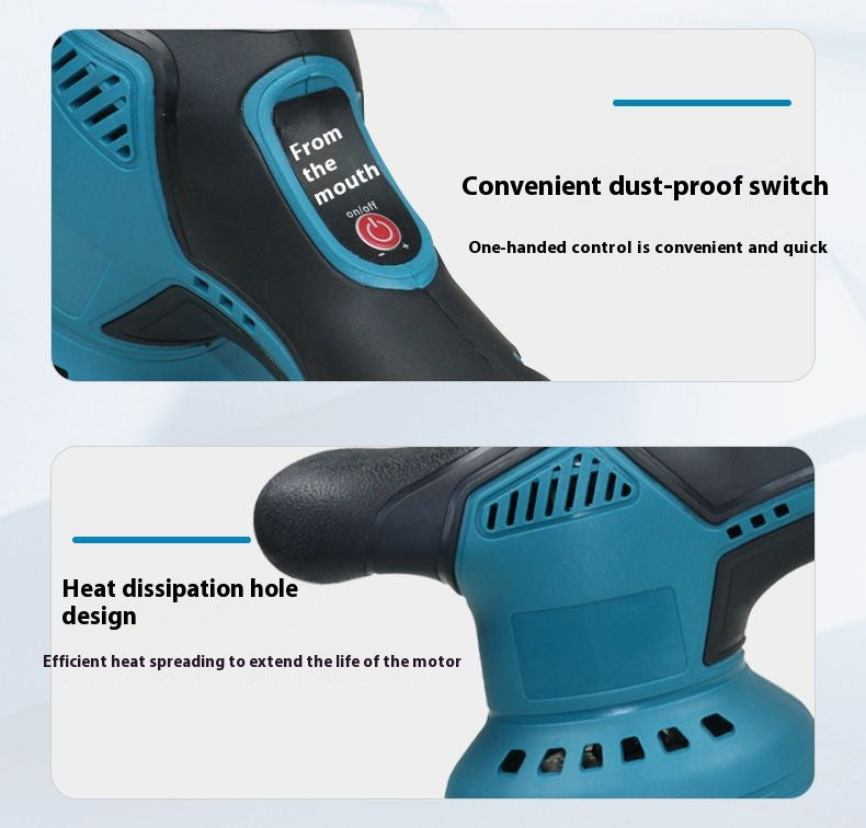Wireless polishing and waxing machine