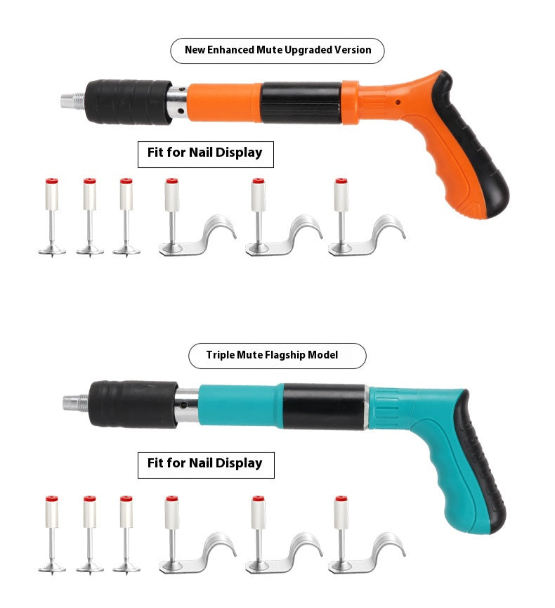 Silenced nail gun