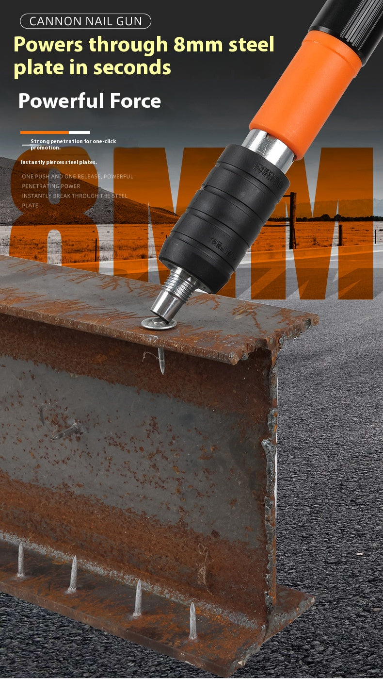 Silenced nail gun