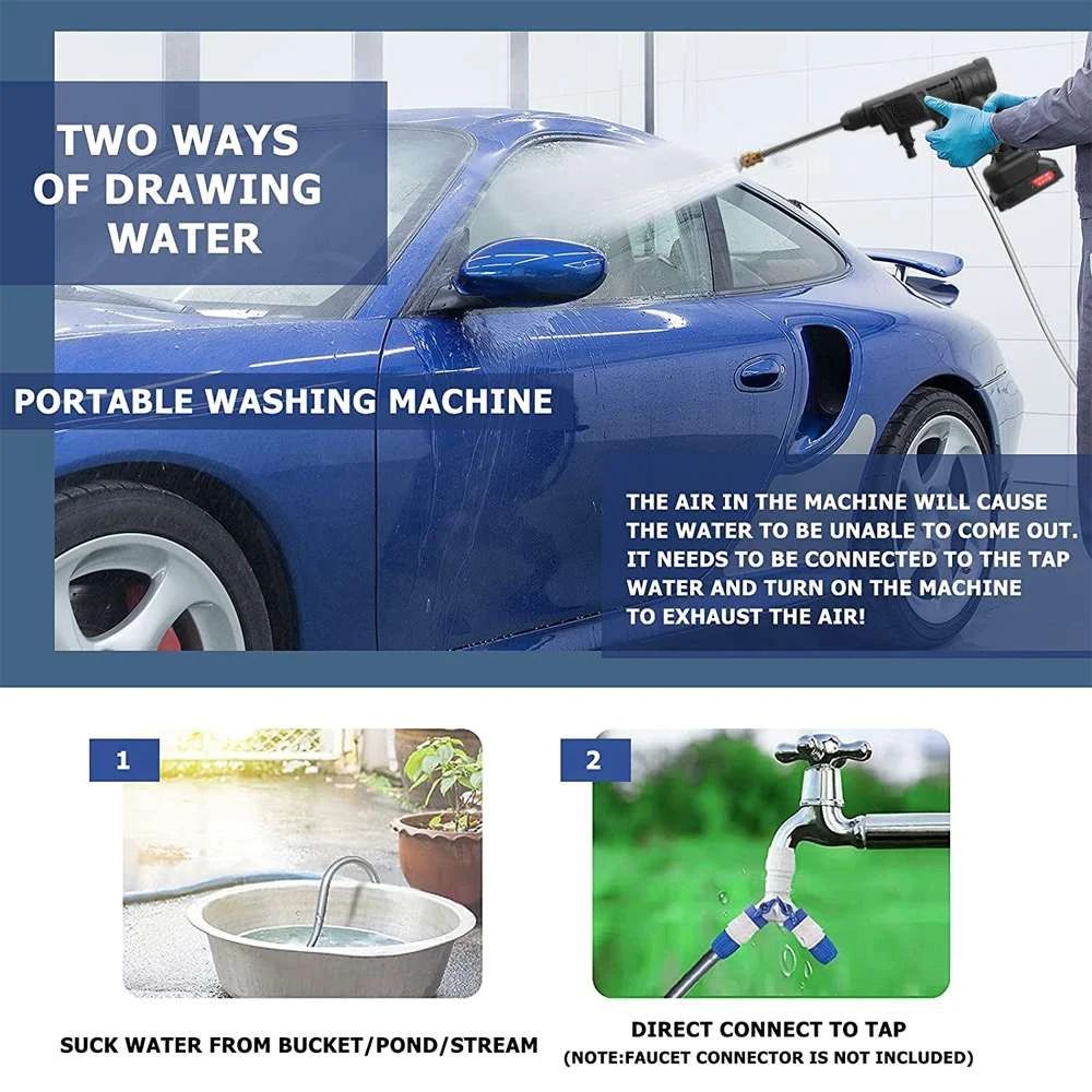 Portable cleaning pressure gun