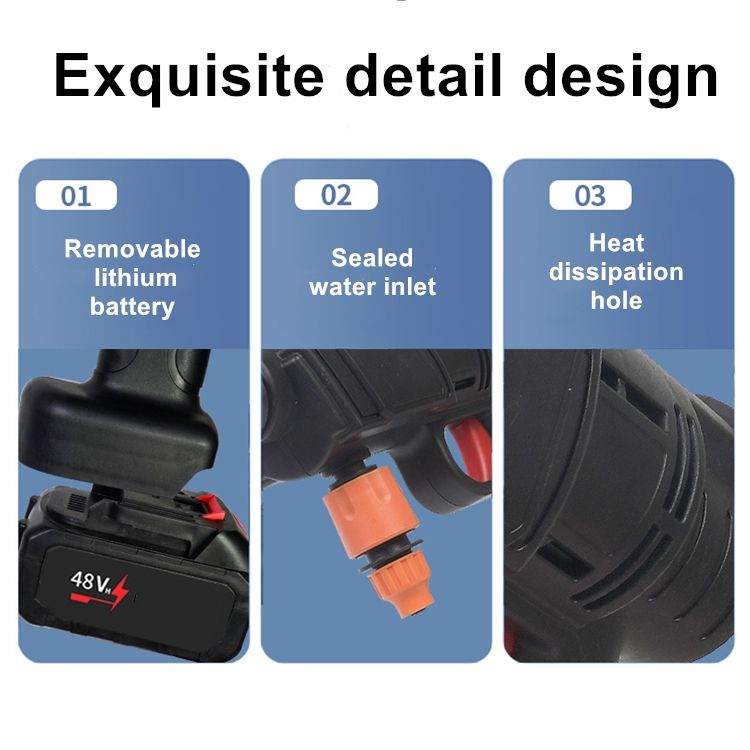 Portable cleaning pressure gun