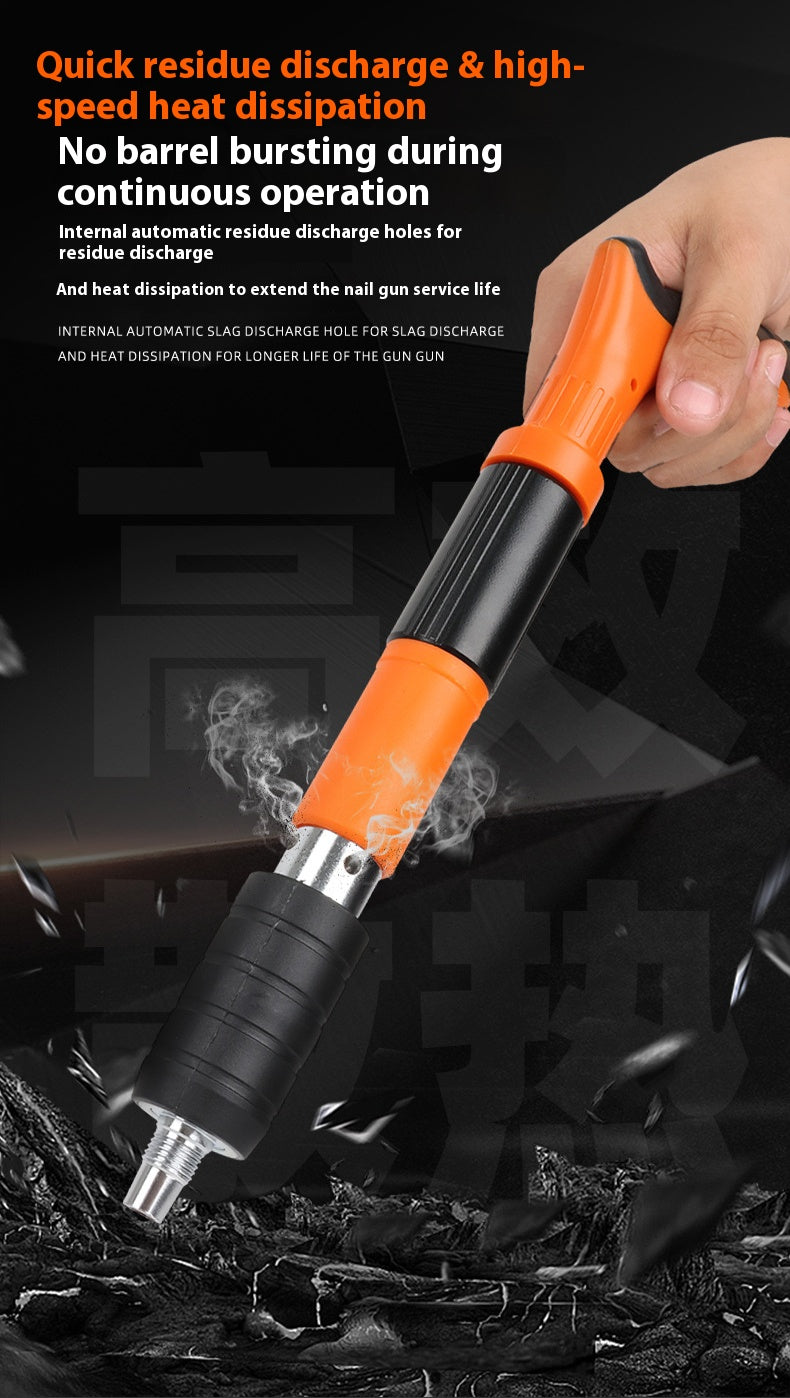 Silenced nail gun