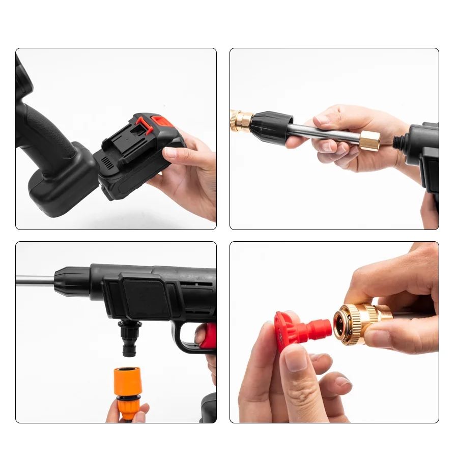 Portable cleaning pressure gun