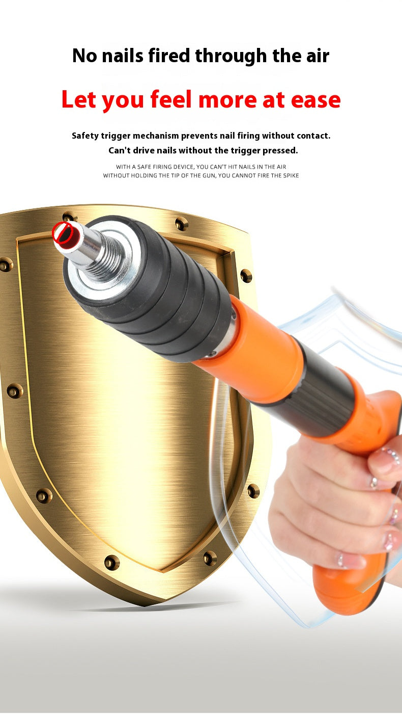 Silenced nail gun