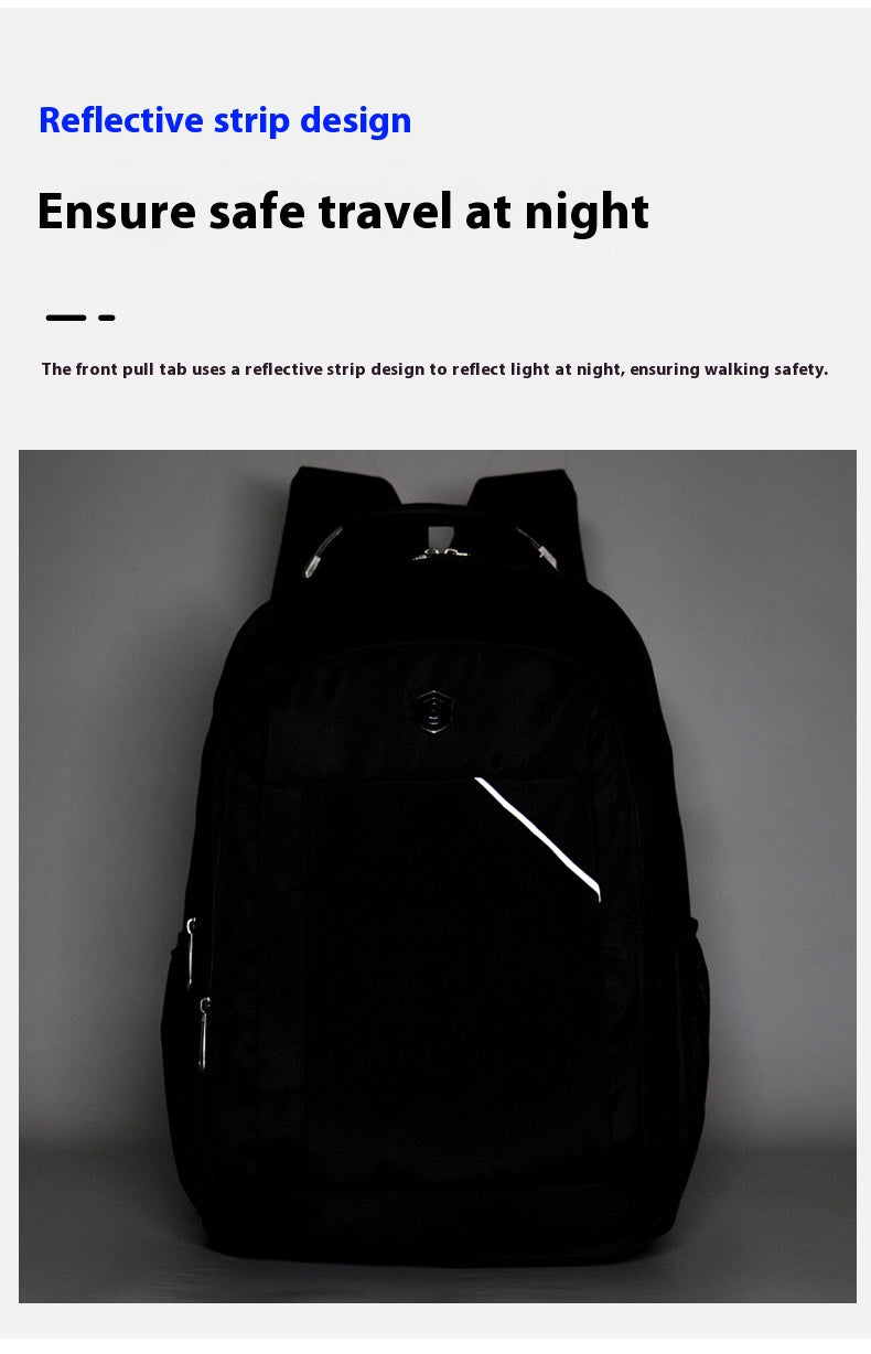 A large-capacity waterproof laptop backpack for business trips