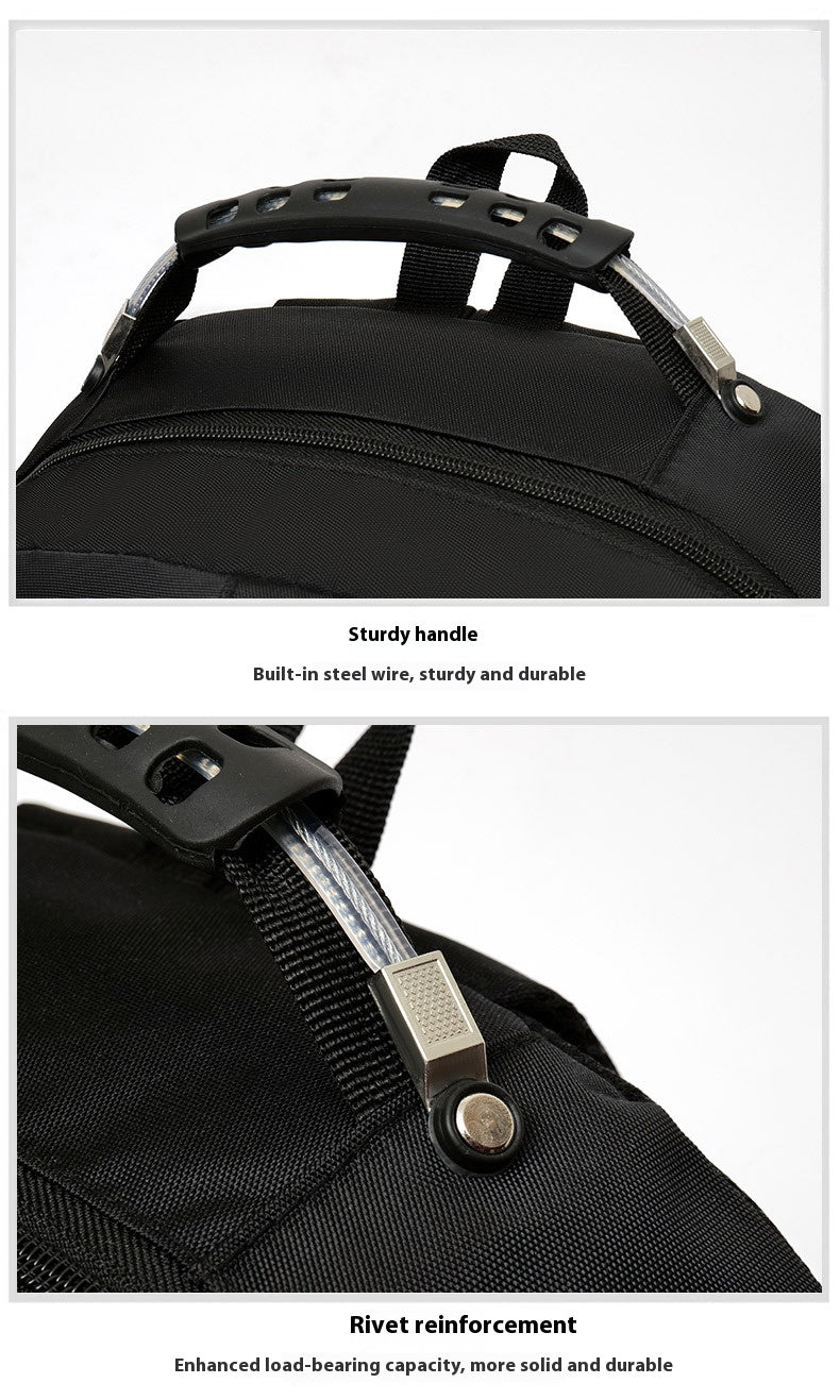 A large-capacity waterproof laptop backpack for business trips