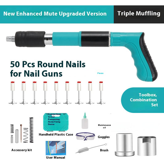 Silenced nail gun